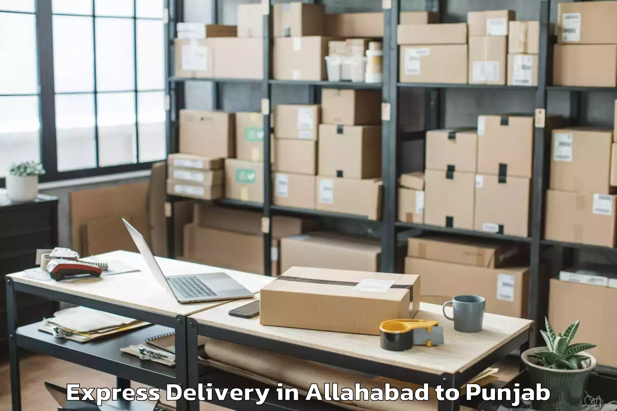 Leading Allahabad to Dera Nanak Express Delivery Provider